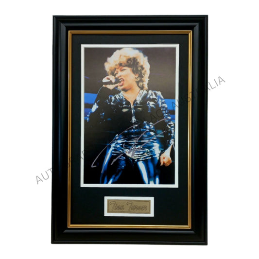 Tina Turner Signed Framed Memorabilia