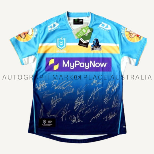 Authentic Gold Coast Titans NRL Rugby League Team Signed Jersey – Limited Edition