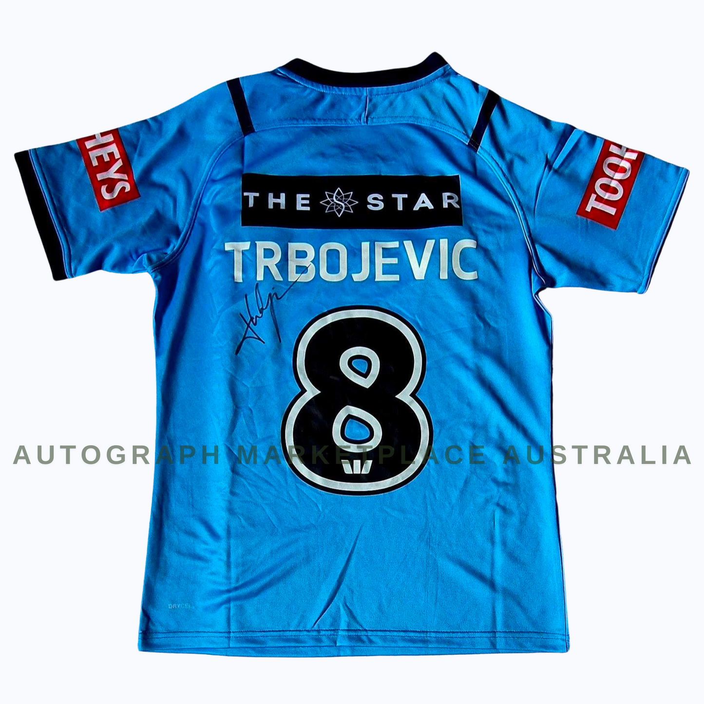 Jake Trbojevic Signed New South Wales Blues 2024 State Of Origin NRL Jersey