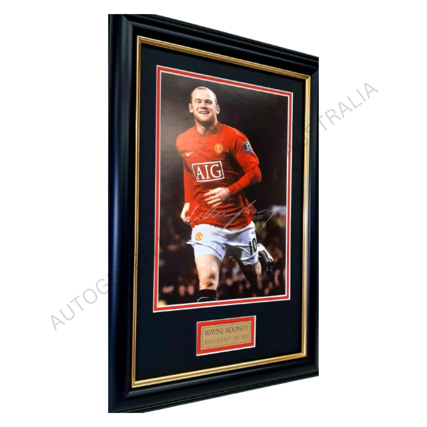 Wayne Rooney Signed Framed Manchester United Memorabilia