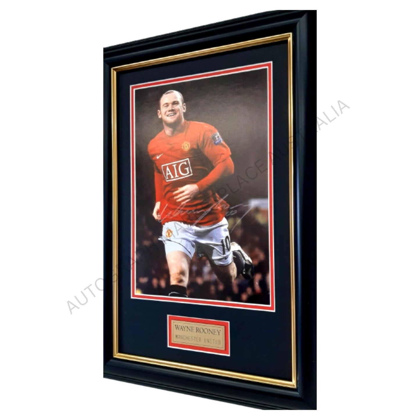 Wayne Rooney Signed Framed Manchester United Memorabilia