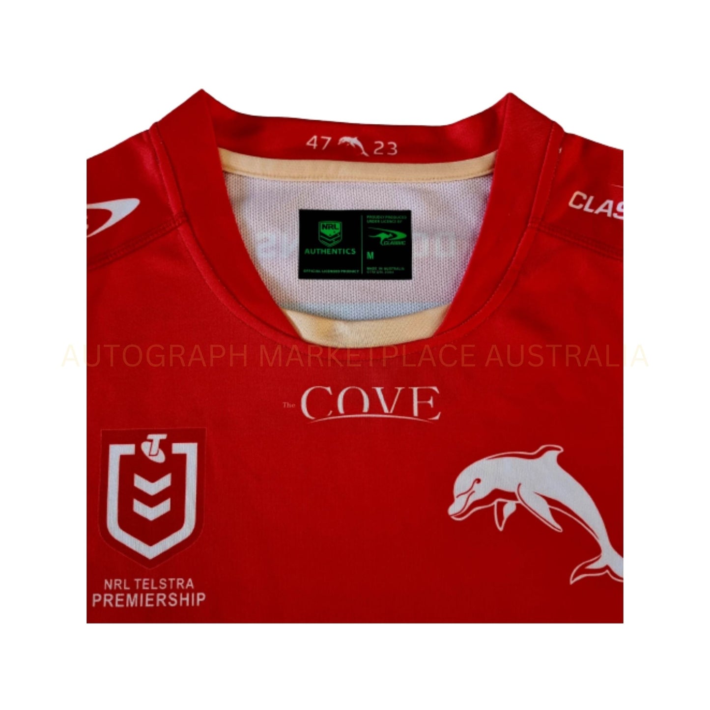 Redcliffe Dolphins 2023 🐬NRL Autographed/Signed Jersey
