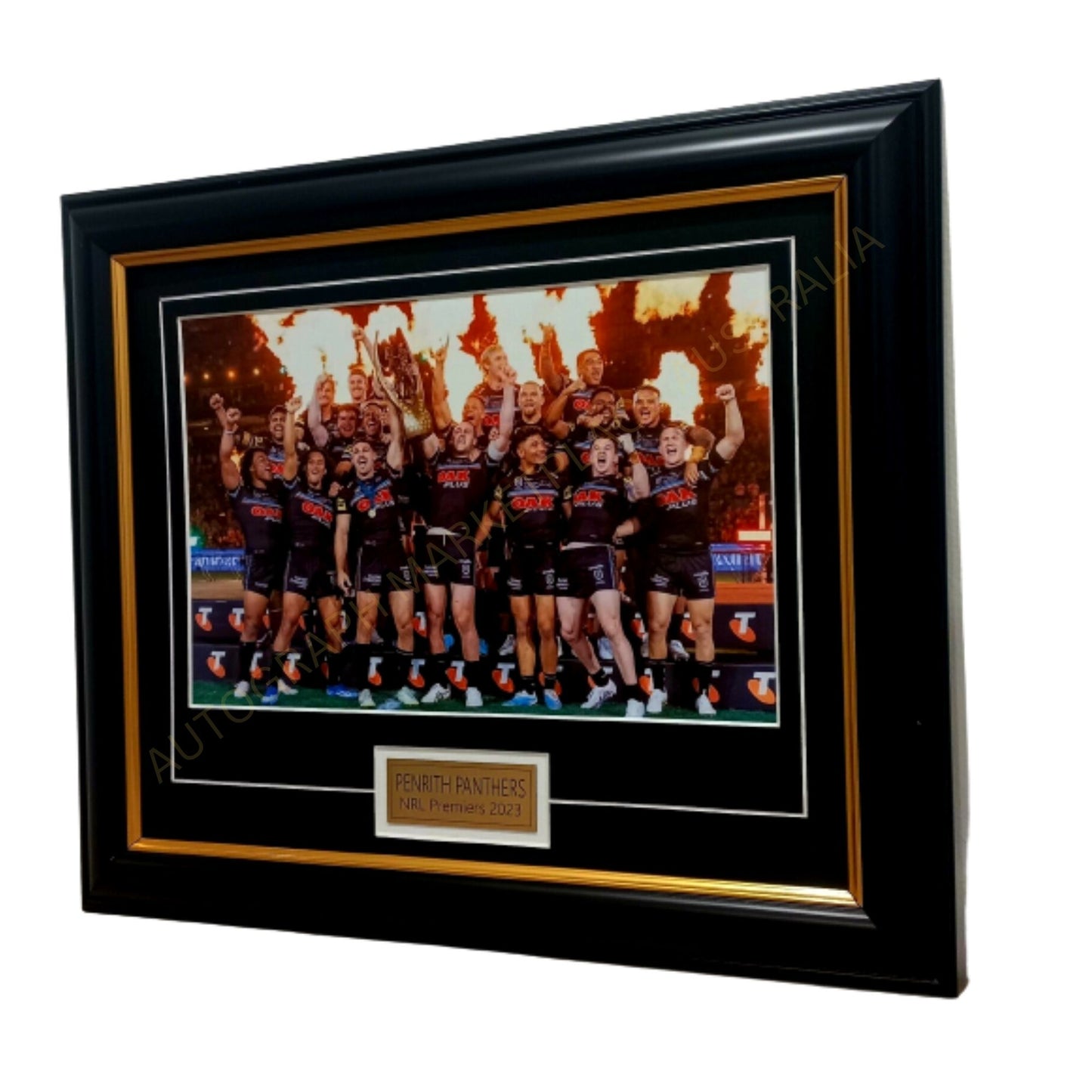 Panthers 2023 Premiers NRL GF Team Celebration Framed Memorabilia